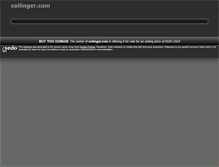 Tablet Screenshot of collinger.com
